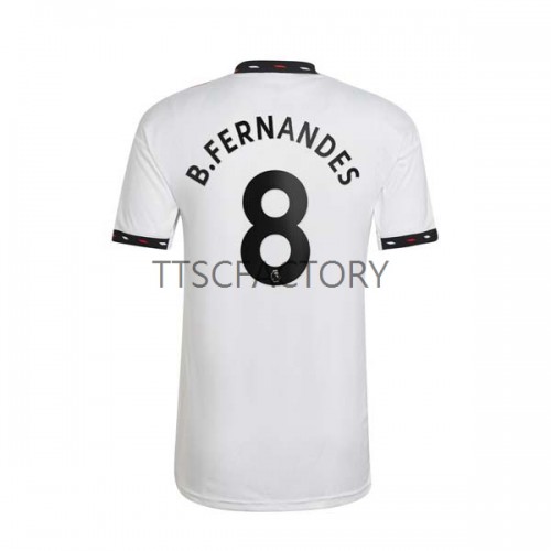 Manchester United Bruno Fernandes 8 Fodboldtrøjer Udebanesæt 2022/23 Kort ærmer Manchester United Bruno Fernandes 8 Fodboldtrøjer Udebanesæt 2022/23 Kort ærmer